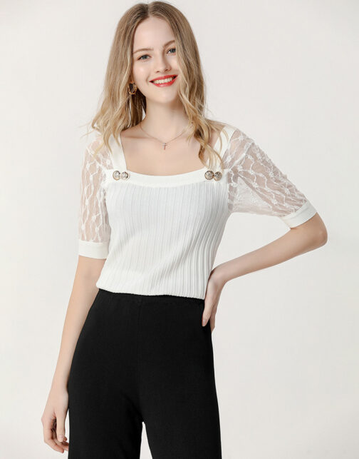 Lace Tee Sweater T-Shirt Top