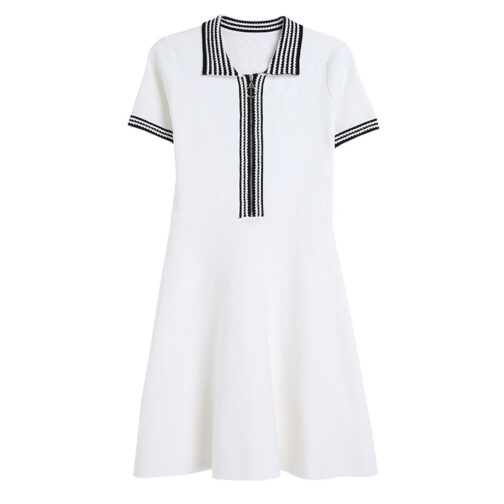 Short Sleeve Knit Tee T Shirt Sweater Polo Dress