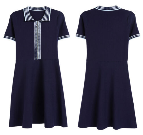 Short Sleeve Knit Tee T Shirt Sweater Polo Dress