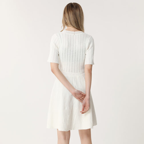 Short Sleeve Sweater Tee Knit Dress