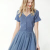 Short Sleeve Sweater Tee T Shirt Knit Mesh Dress